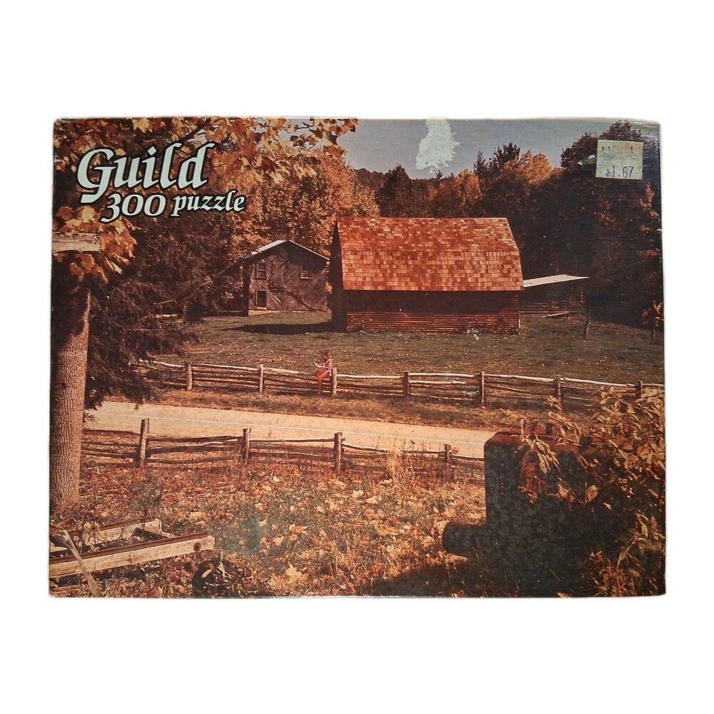 Vintage Whitman Guild 300 Piece Puzzle  'Rural Relaxation' 1985 - Complete